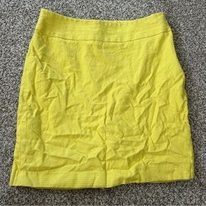 🦋 The Limited Neon Yellow A-Line Mini Skirt Formal Party Bright 12